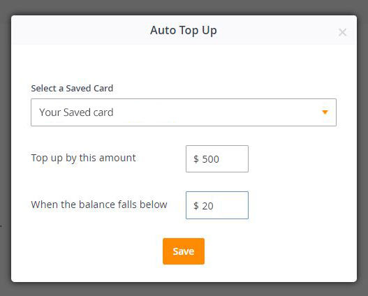 PrePay Auto top-up